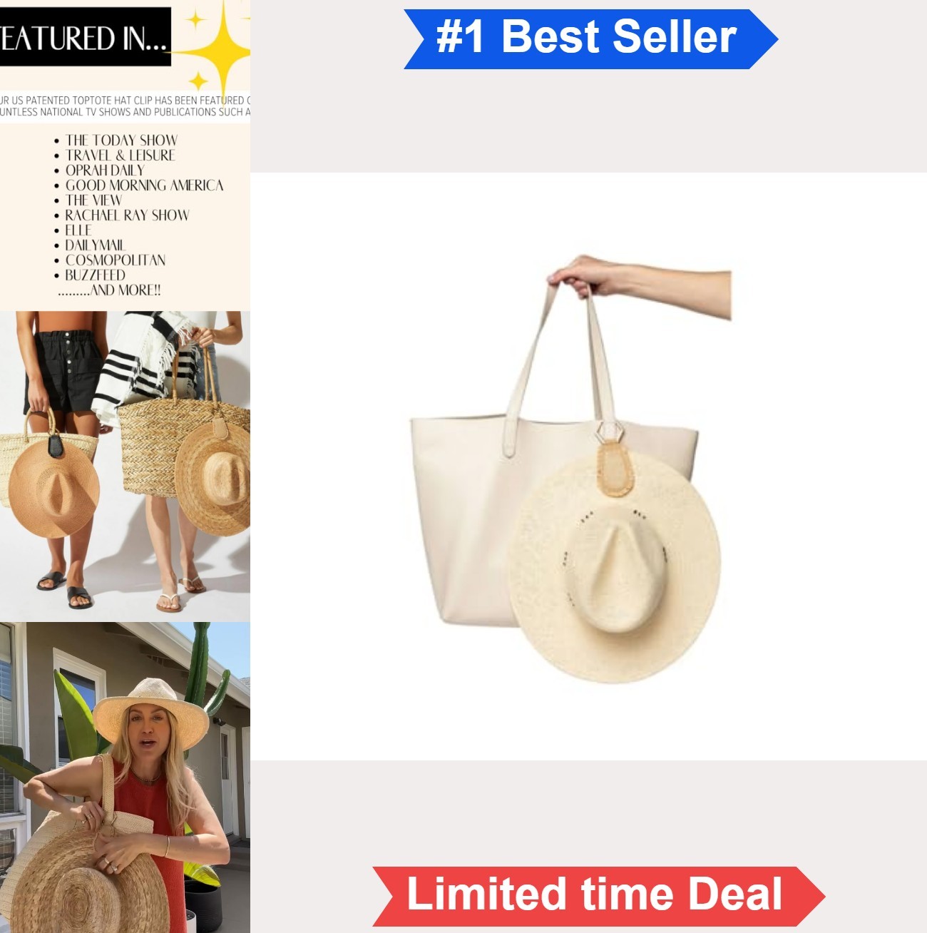Hat Clip Magnetic Holder Strong Magnet Travel Bag Strap Belt Loop Backpack