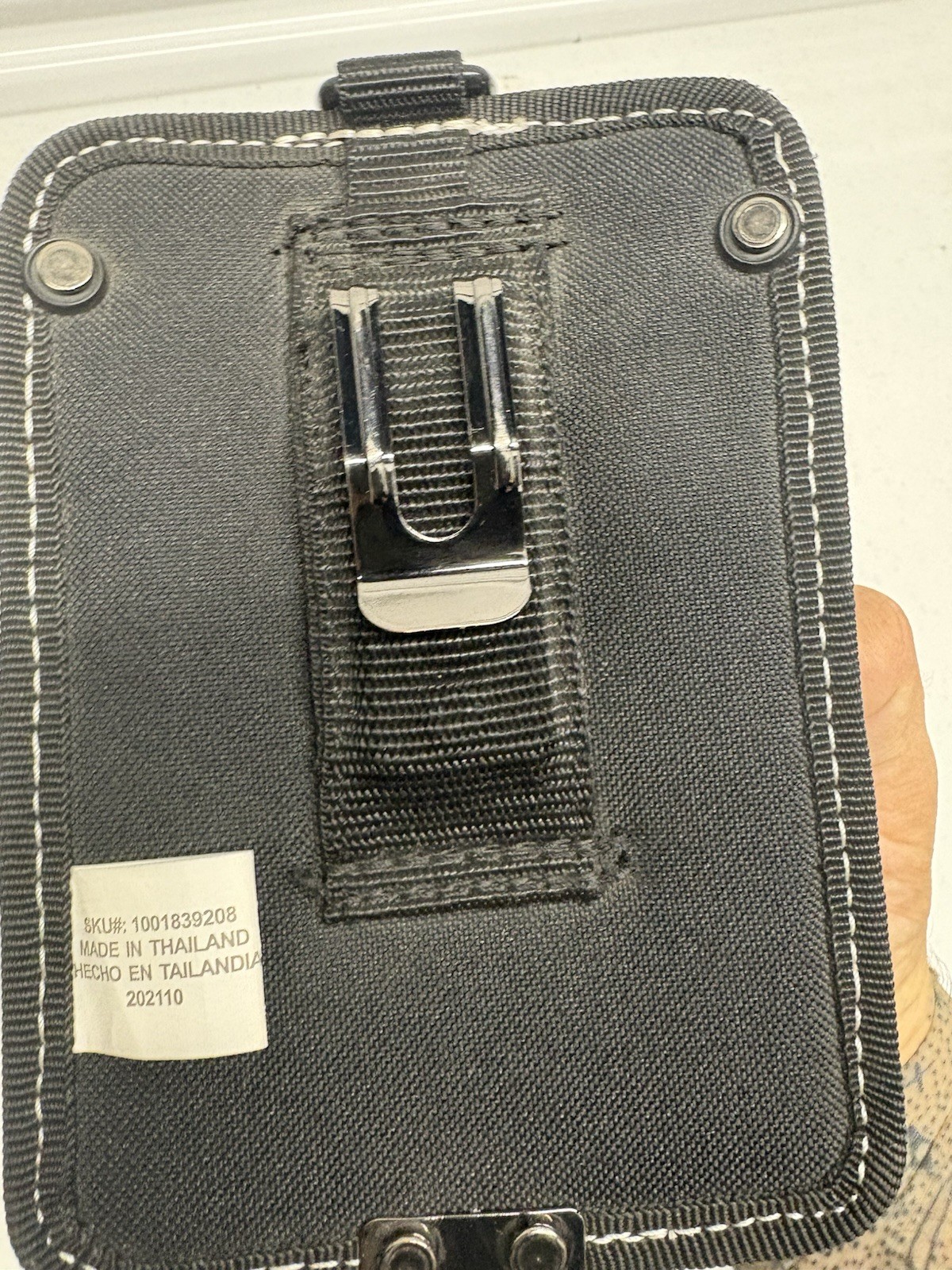 Husky 5 in Clear Tool Belt Pouch Protective Flap Clip 1001839208