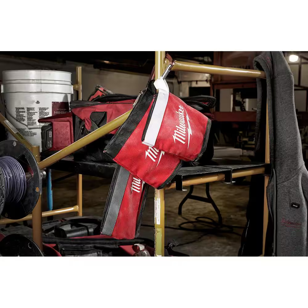 14 In., 12 In., 8 In. and 6 In. Multi-Size Zipper Tool Bags in Red (4-Pack)