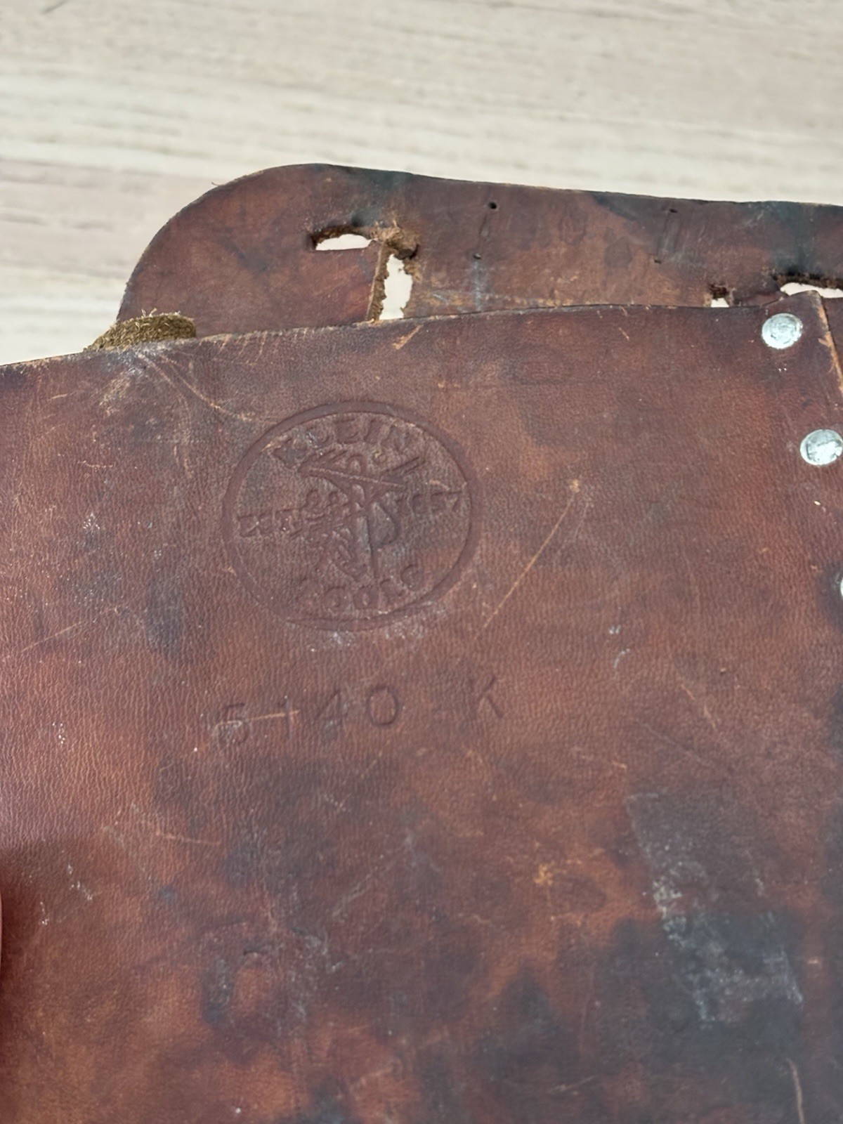 Vintage Klein Tools 5140K Tool Bag Leather Bag Made of Riveted One Size USA