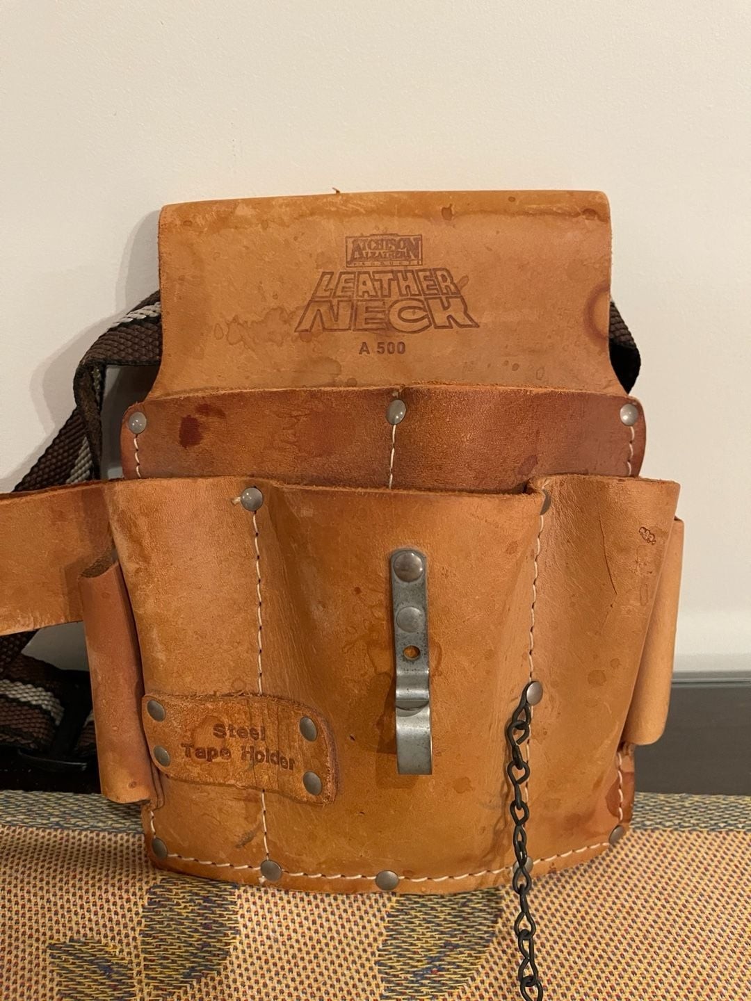 Atchison Leather Leather Neck A 500 Tool Pouch with Belt and Tape Holder