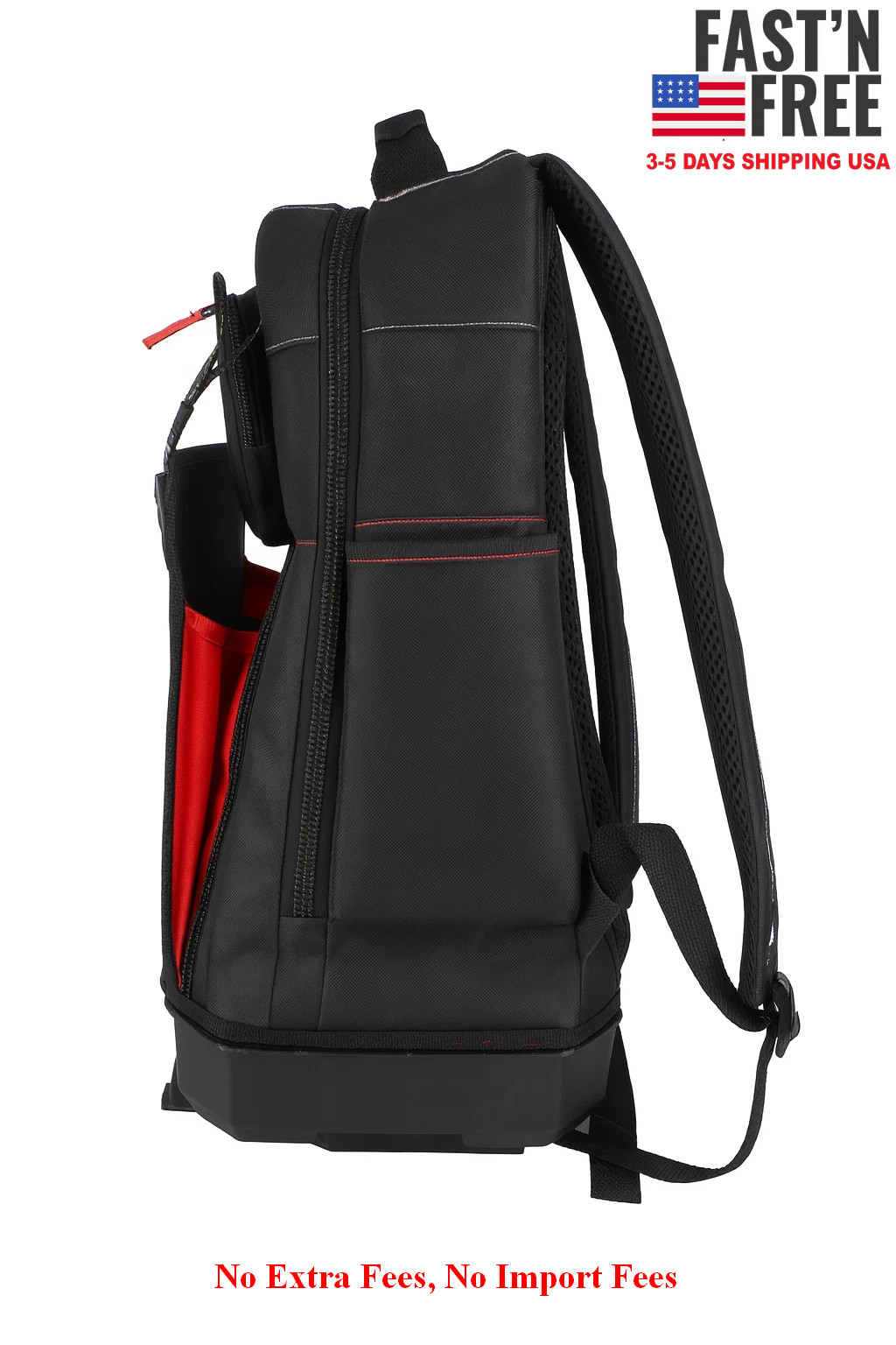 Hyper Tough Stackable Tool Backpack Organizer Heavy Duty Jobsite Storage Bag