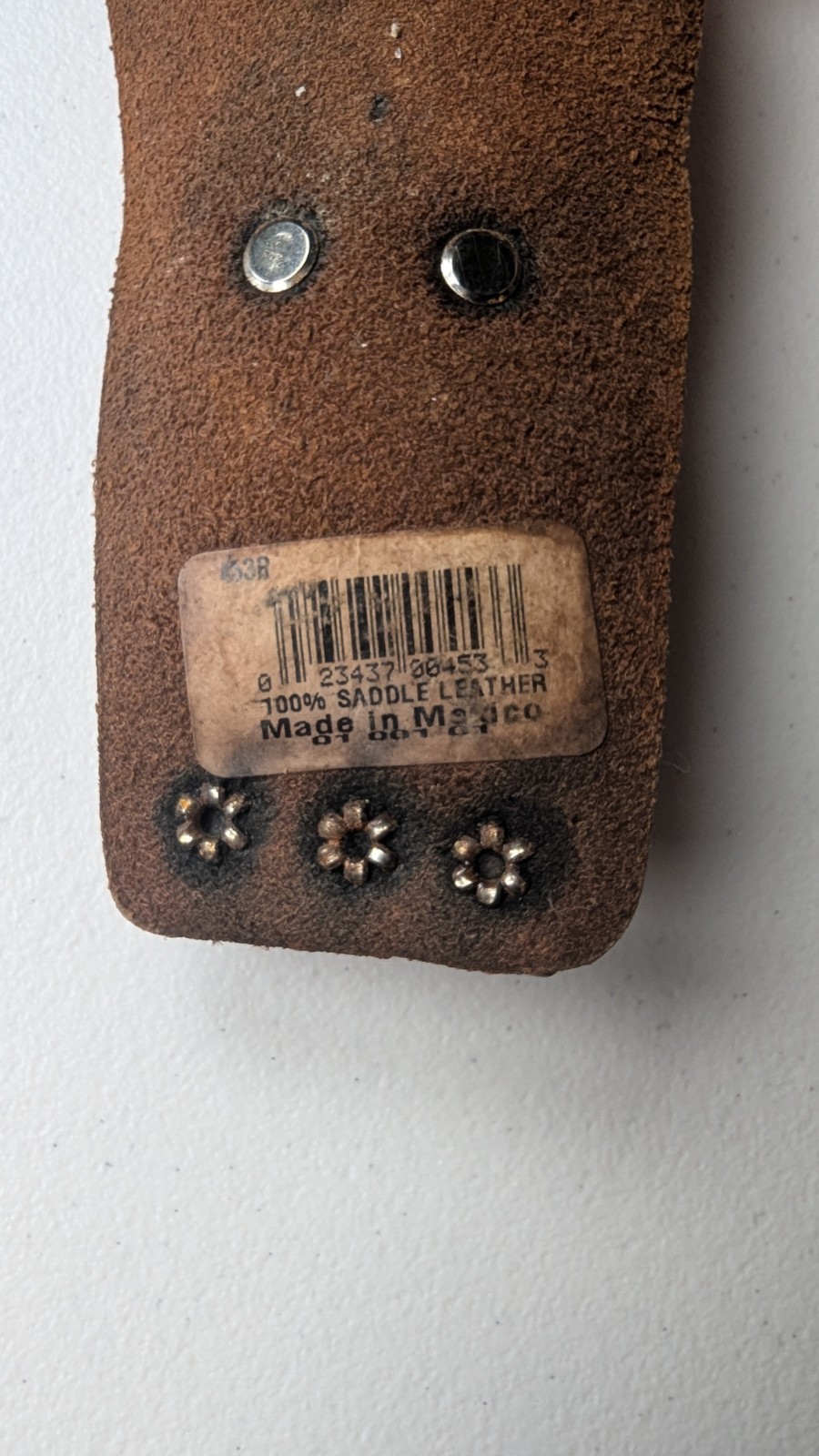 McGuire-Nicholas Workwear leather Tool Holster Sheath Saddle Leather Mexico 453R