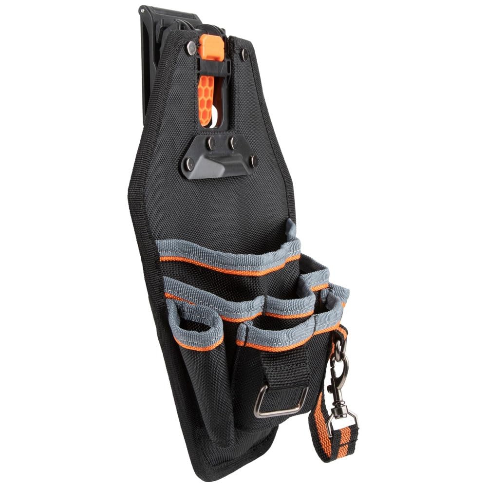 Klein Tools 8 Pocket Heavy Duty Utility Holster Pouch With Belt Clip