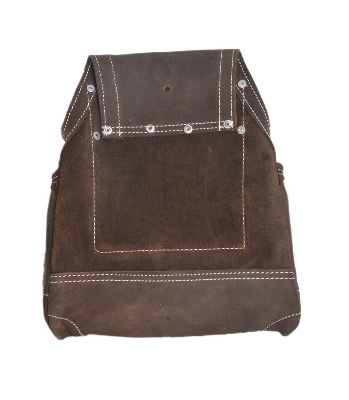 1 PCS 20148 Oil Tan 10 Pocket Top Grain Leather Tool Bag Pouch Work Belt
