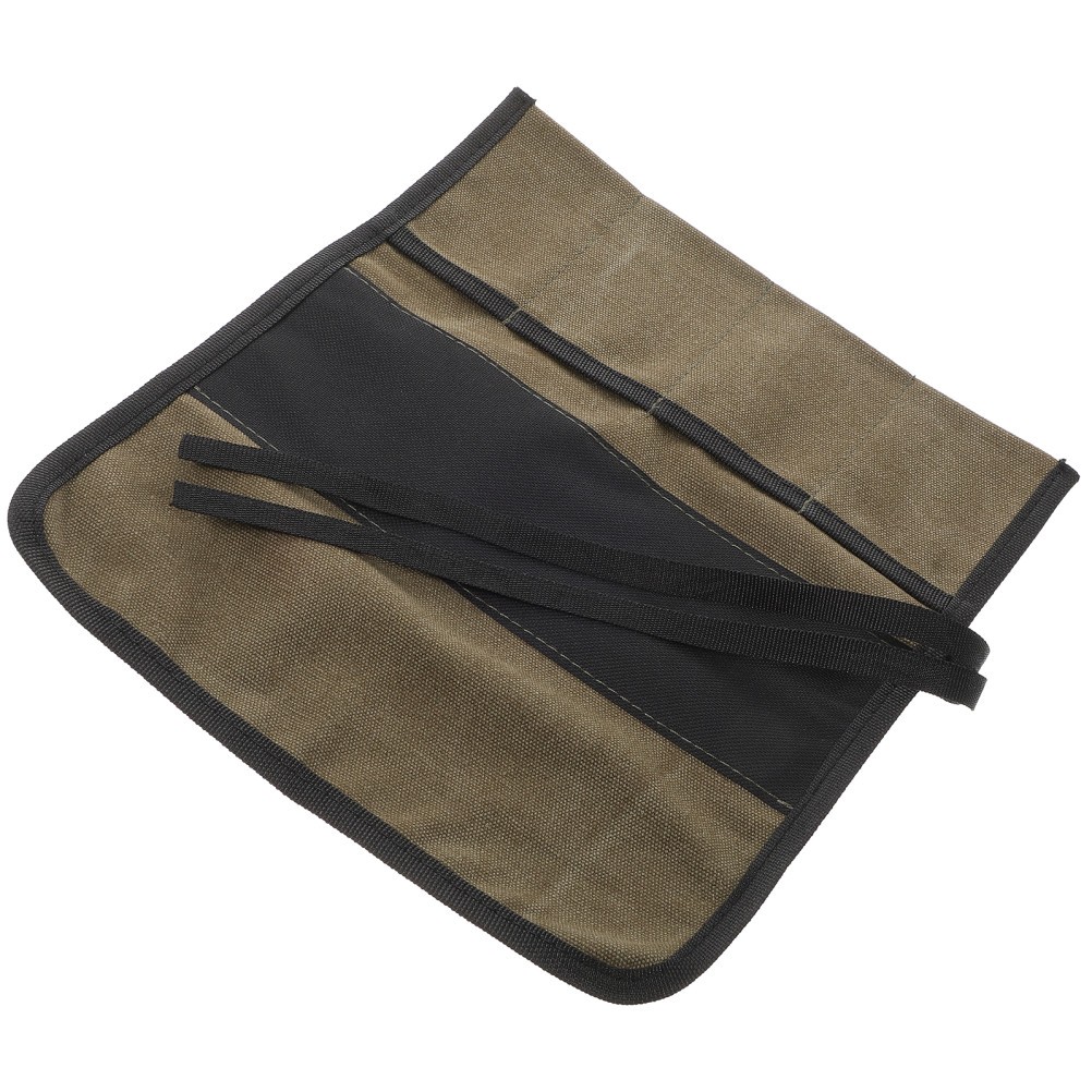 2 Count Rollup Tool Bag Knife Aerial Tools Storage Canvas with Zipper