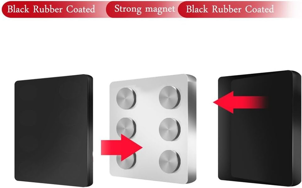 2PCS Magnetic Belt Clip Heavy Duty Magnetic Tool Holder Belt Clip Black Magnet T