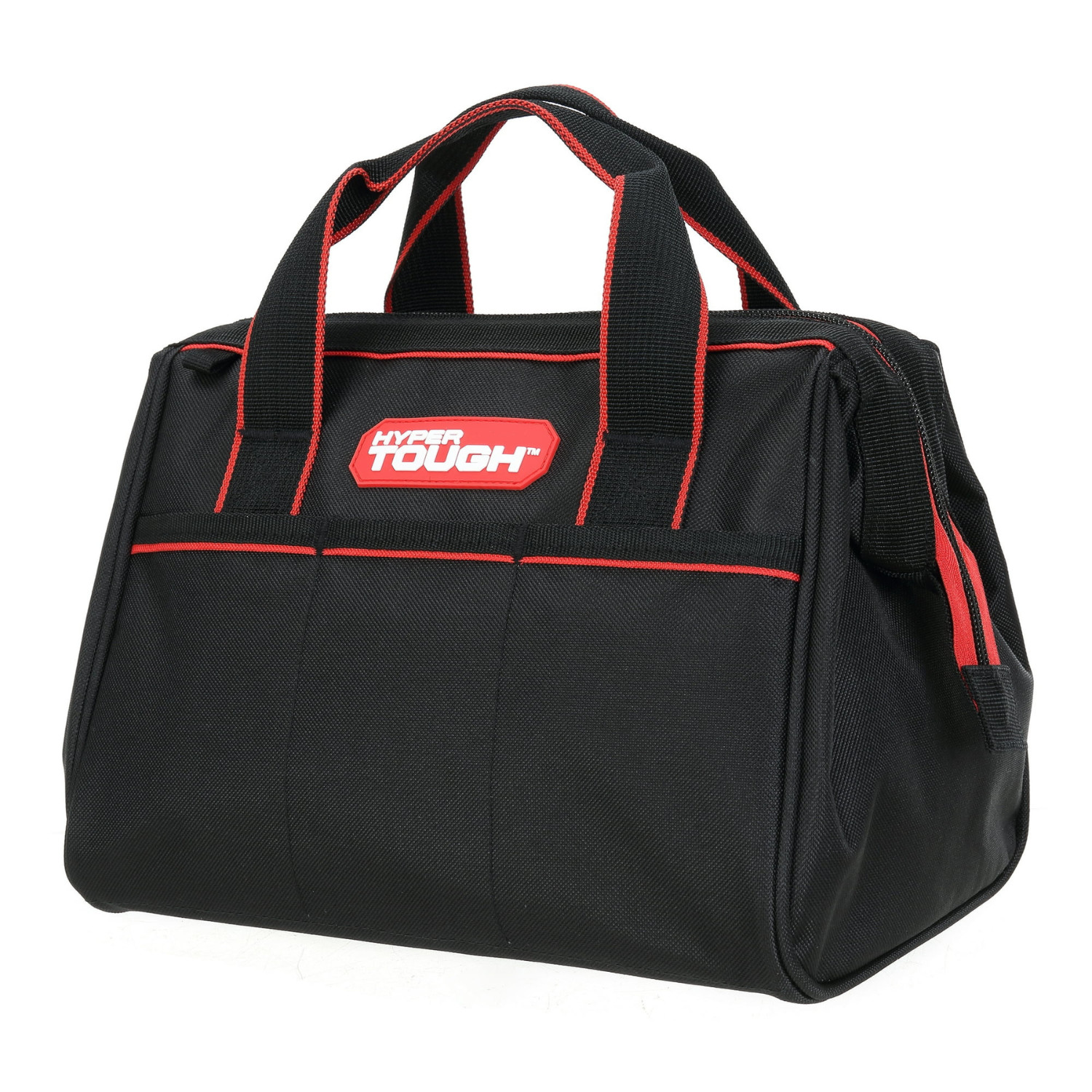 12 Inch Hyper Tough Polyester Tool Bag, with Full-Length Zipper and Double Strap