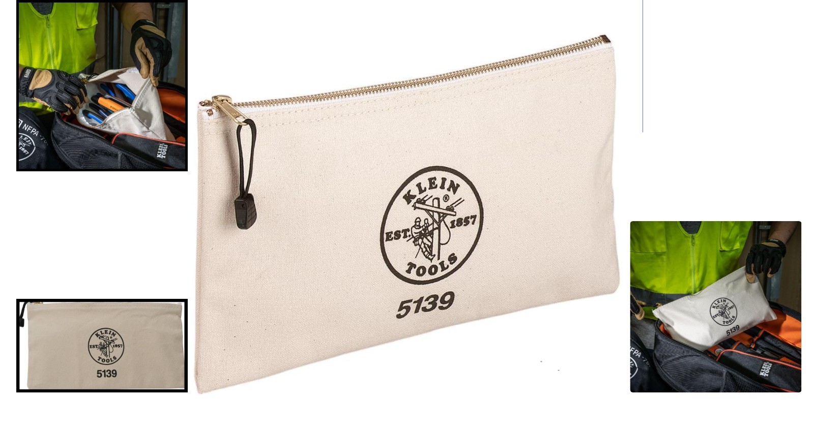 Durable 2-Liter Zipper Bag in Various Colors – Ideal Tool Storage Solution