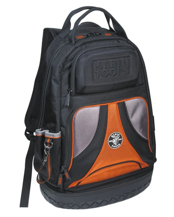 Klein Tools 55421BP-14 Tradesman Pro Tool Backpack 39 Pocket Hard Molded Base