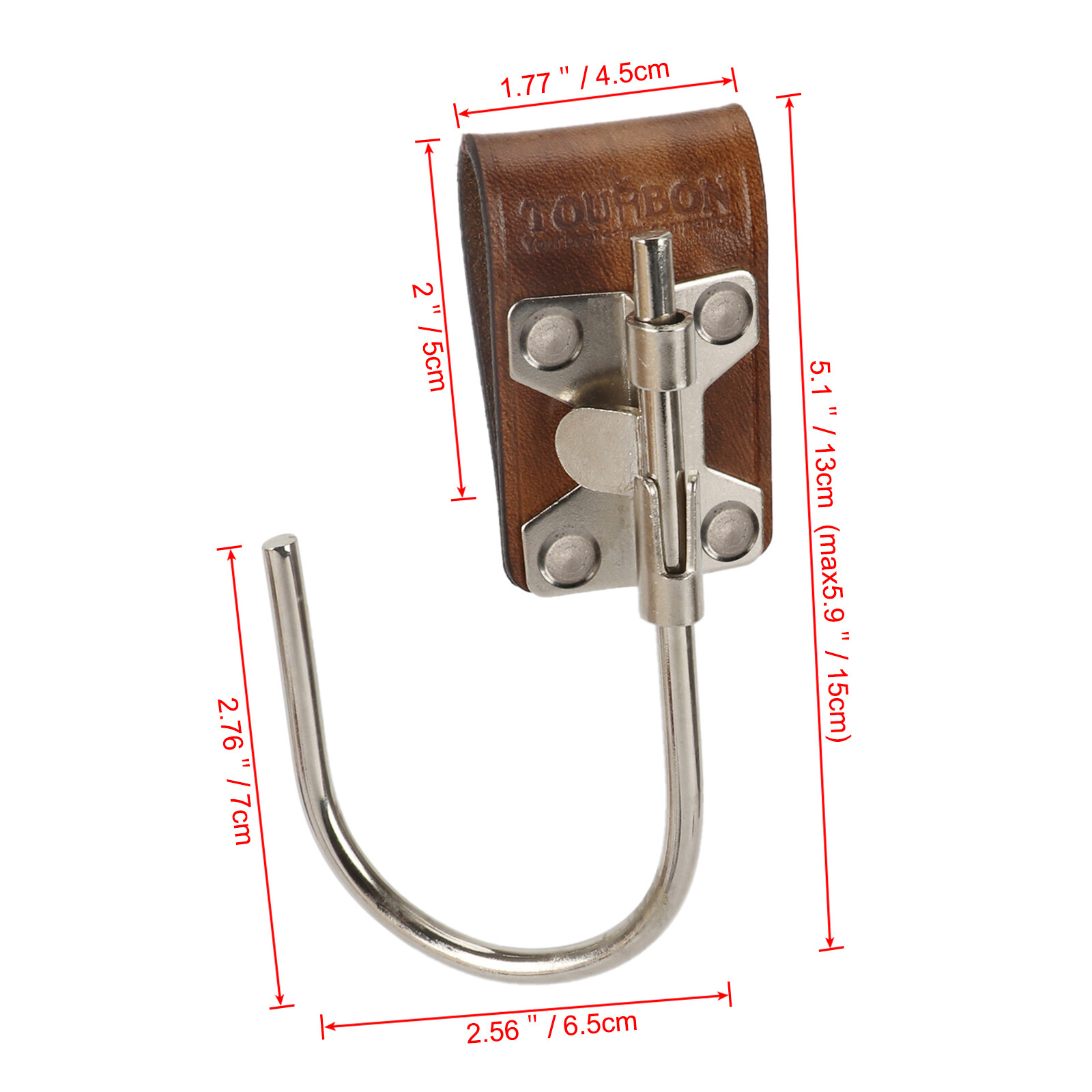 TOURBON Leather Concreters Builder Trowel Carry Tools Hook Drill Belt on Holster