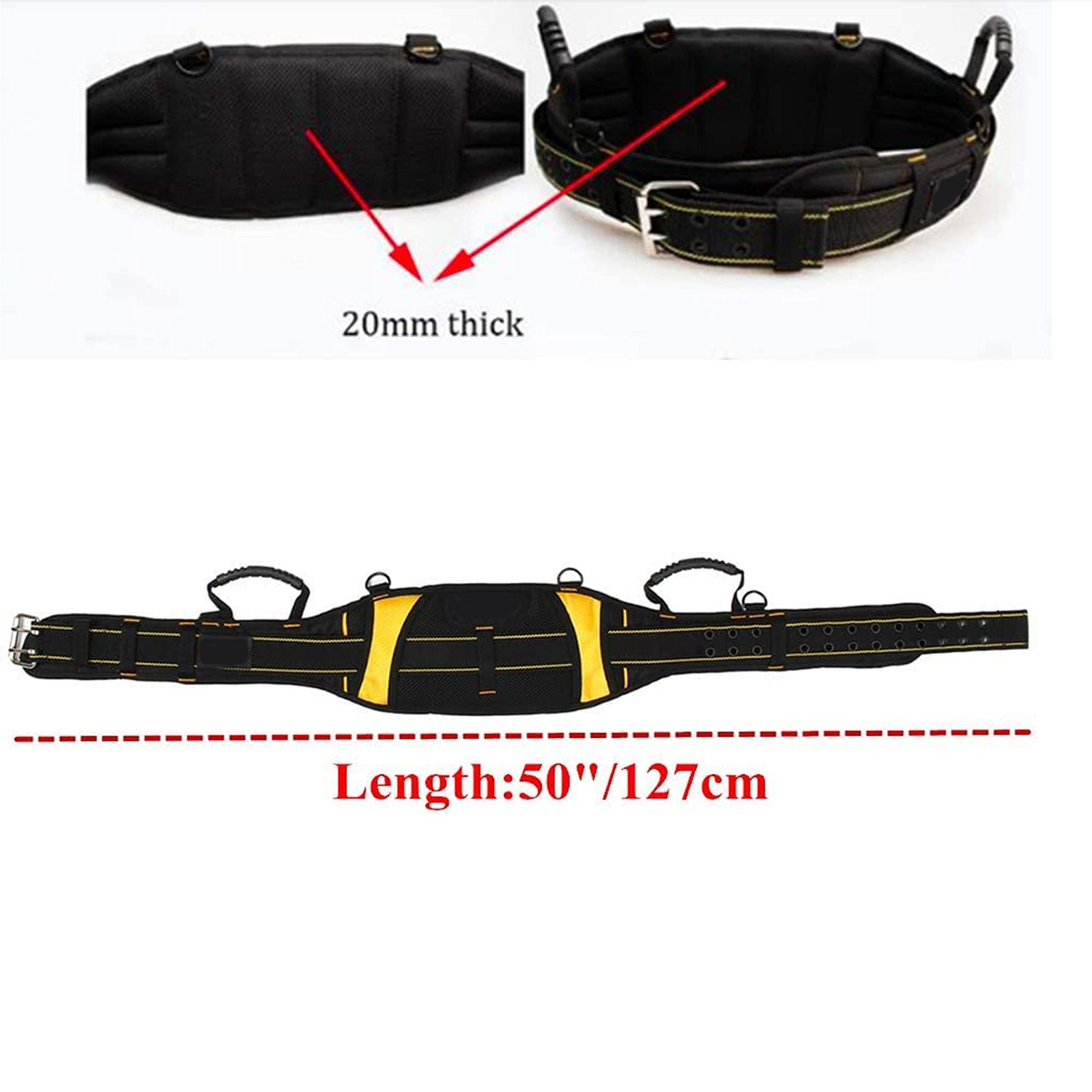 Padded Tool Belt Comfortable Tool Belt for Men Heavy Duty Work Tool Belt With…
