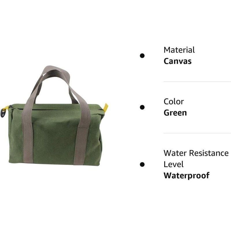 Zipper Bag Small Hand Tool Pouch Tote Bag Organizer Large Capacity Storage Bag