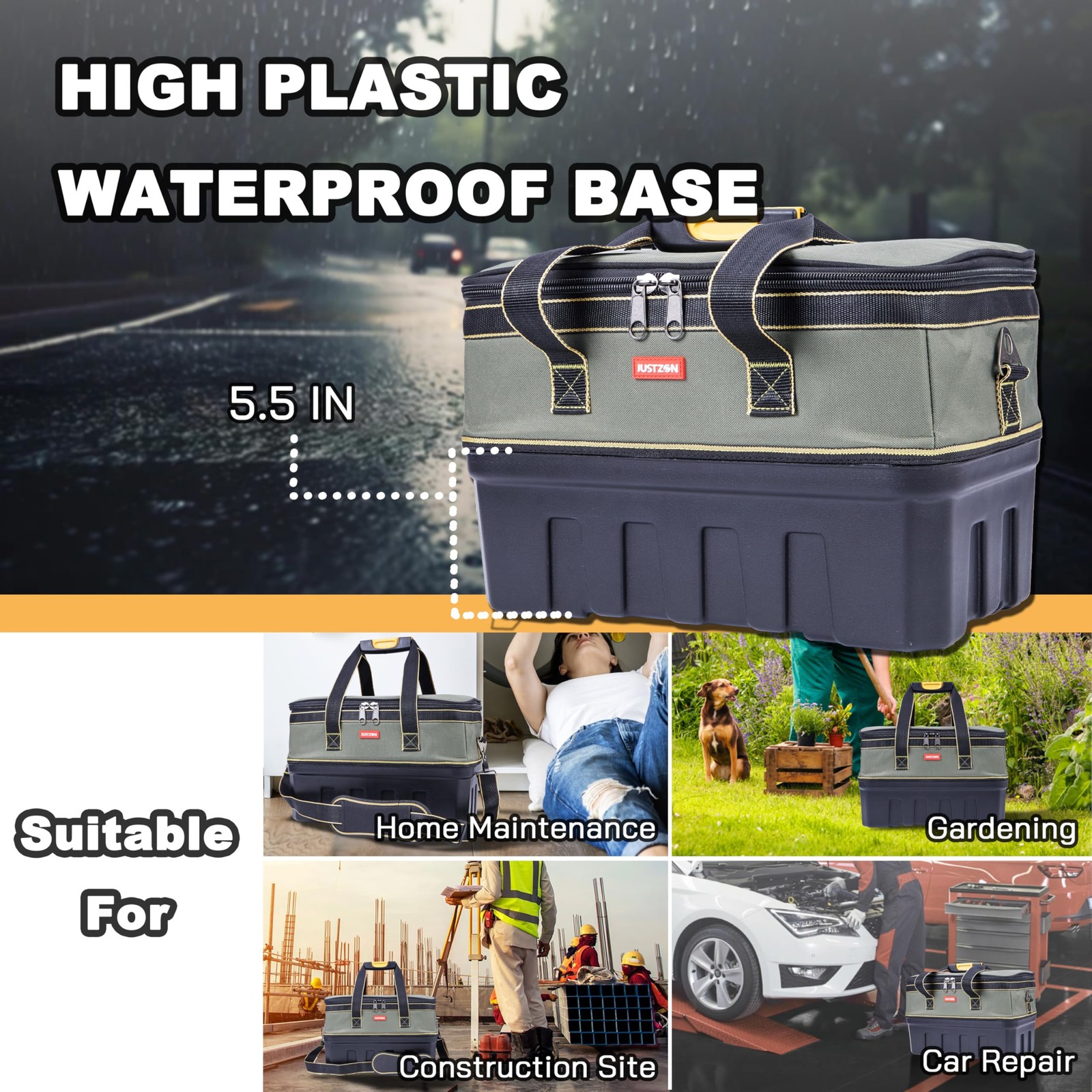 Tool , Innovative design with half plastic and half fabric, convenient for To…