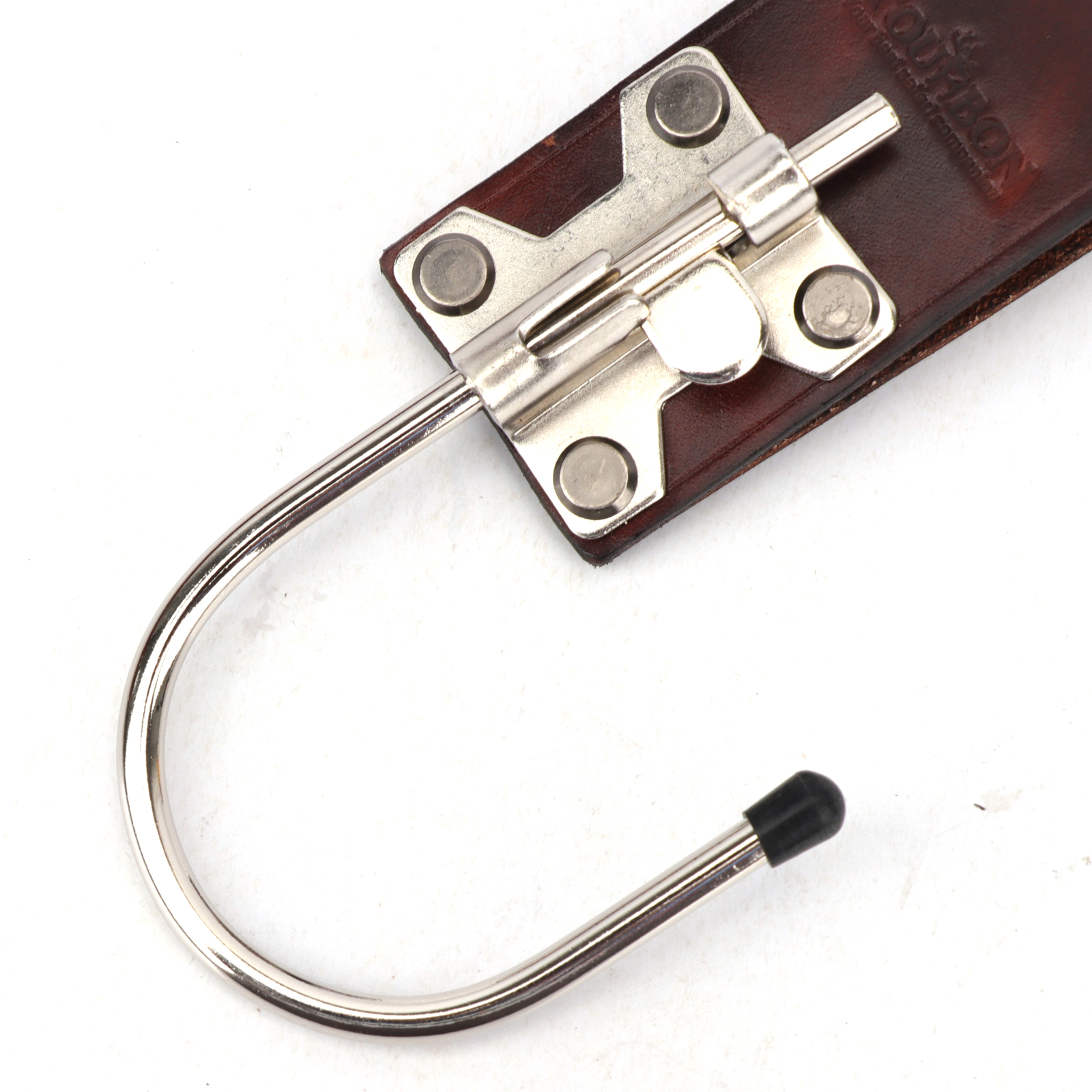 TOURBON Leather Tool Holster J Style Hook Power Drill Holder fit 3″ Width Belt