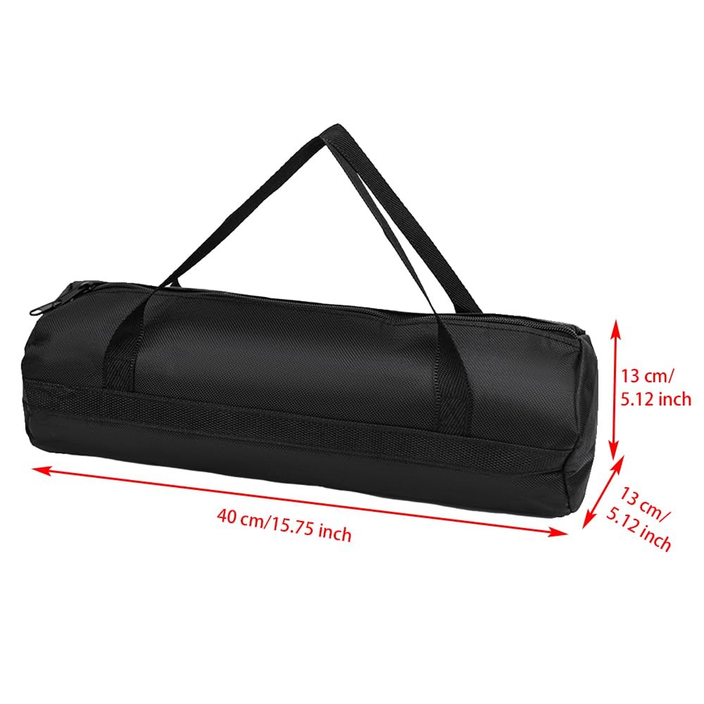 2 Pack Tool Bag with Zipper 15″ Utility Wide Mouth Heavy Duty Tool Storage Ba