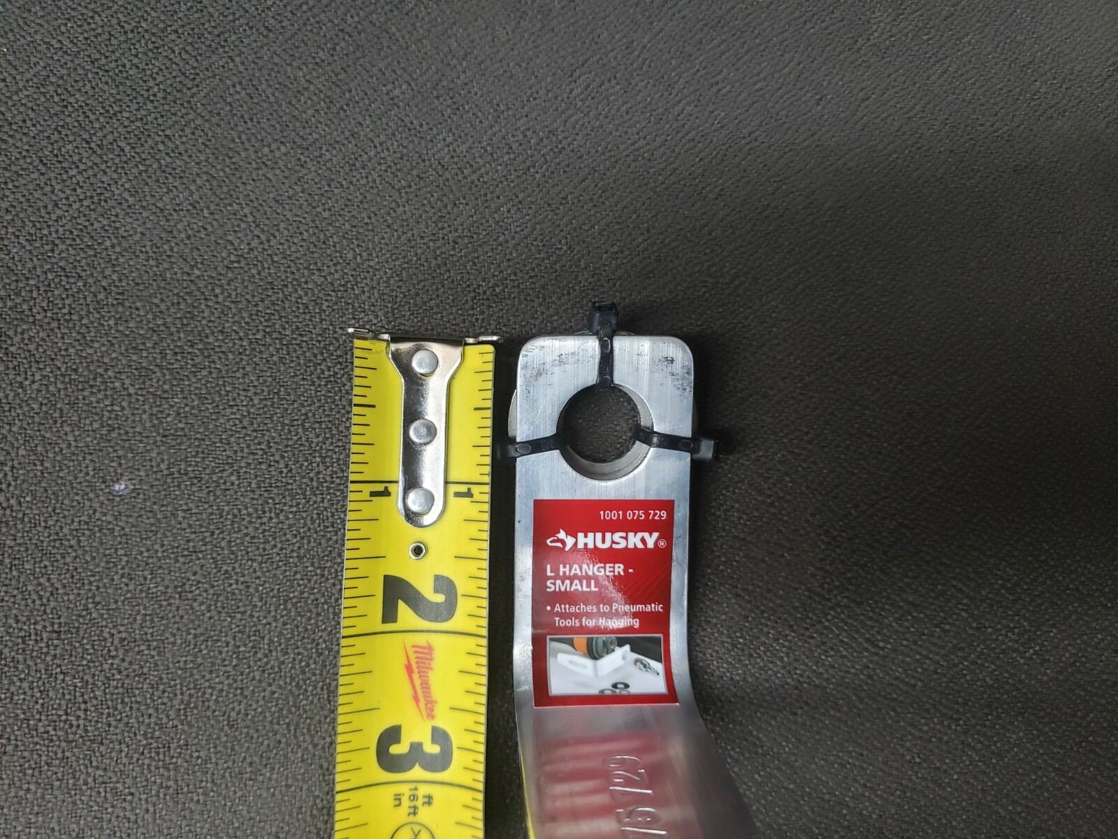 (2) Husky L Hanger Hook for Pneumatic Tools ~ Size Small
