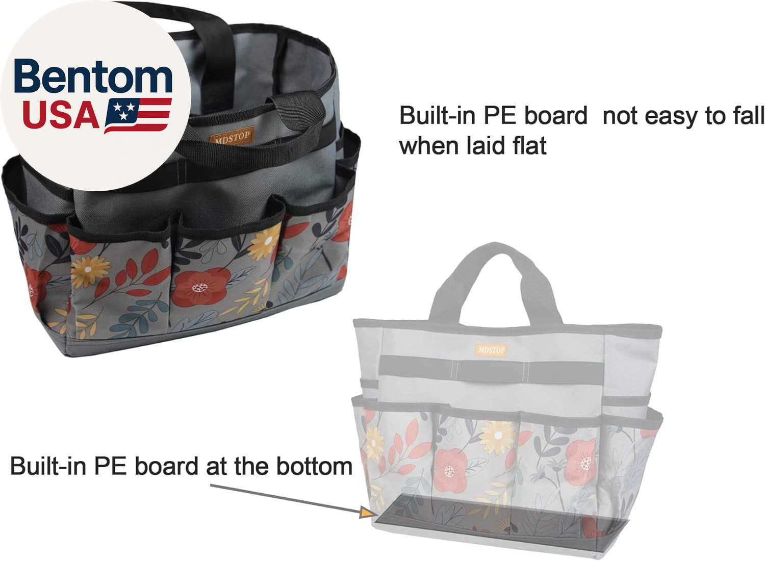 Garden Tool Bag, Garden Tool Kit Holder Home Organizer Storage Carrier, Oxford G
