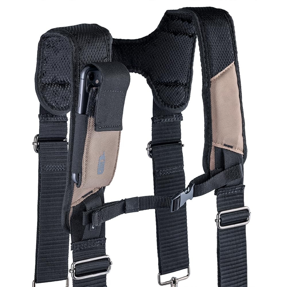 Bucket Boss 3 Bag Tool Bag Set Suspenders In Tan 55185-Tn Tan