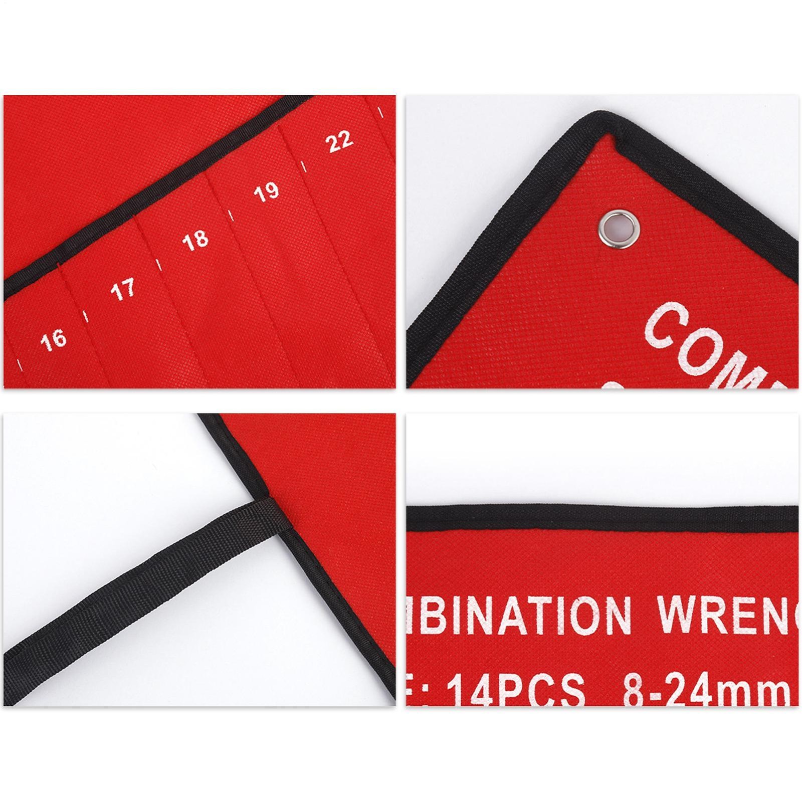 Wrench Roll Bag Heavy-Duty Tear-Resistant Tool Pouch For Garage, Workshop