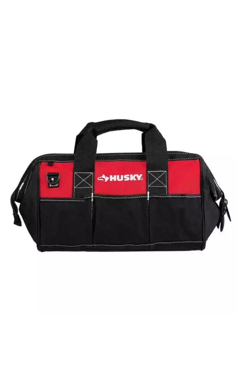 Husky 15 in. Heavy Duty 8 Pocket Zipper Zippered Storage Utility Tool Bag