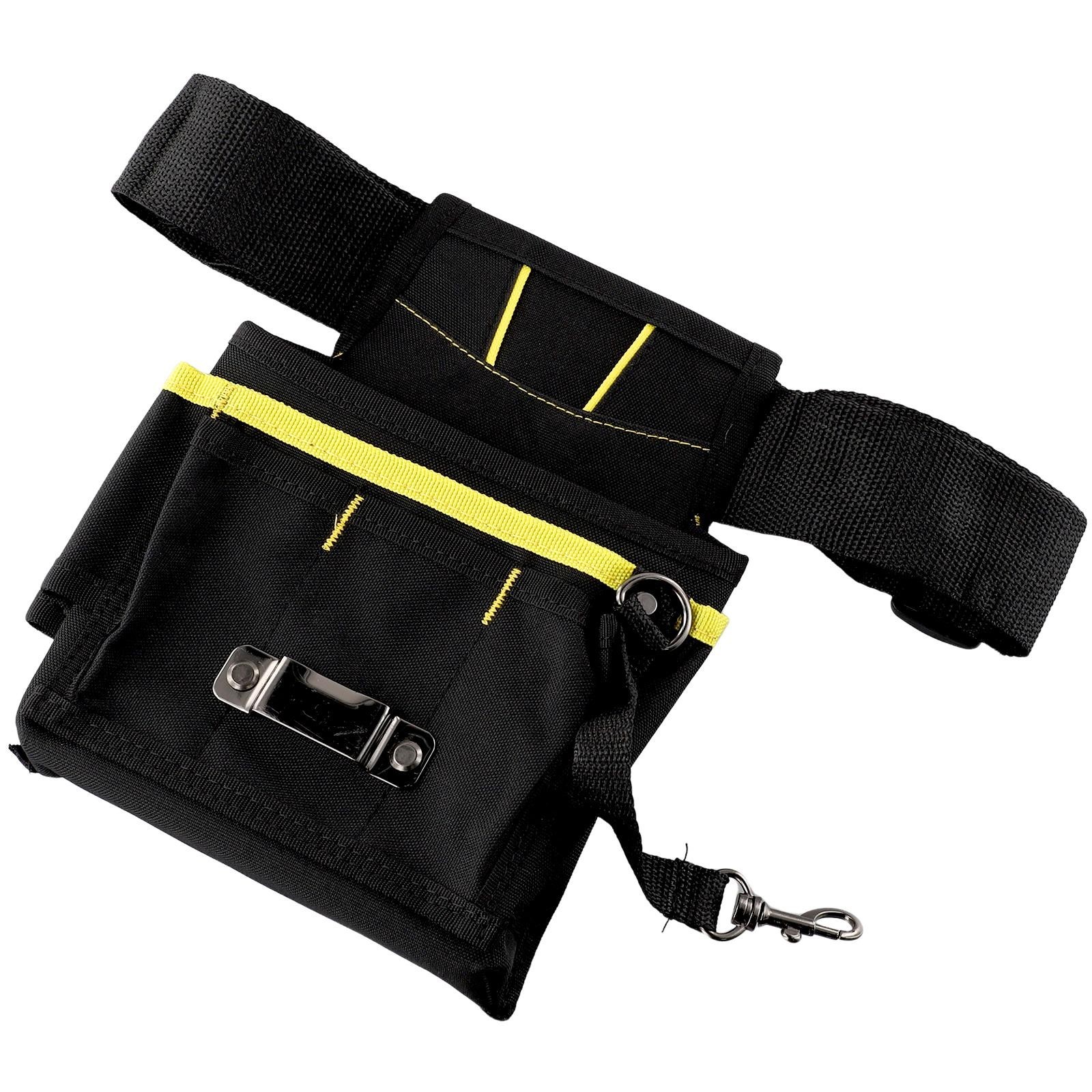 Hot Sale Tool Bag Waist Storage With Pockets 24*17*4cm Belt Tool Black