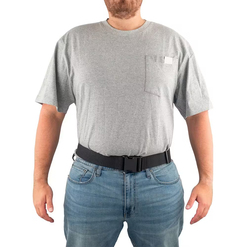 2 In. Quick Release Work Tool Belt with 5.5 In. 4-Barrel Tool Belt Pouch