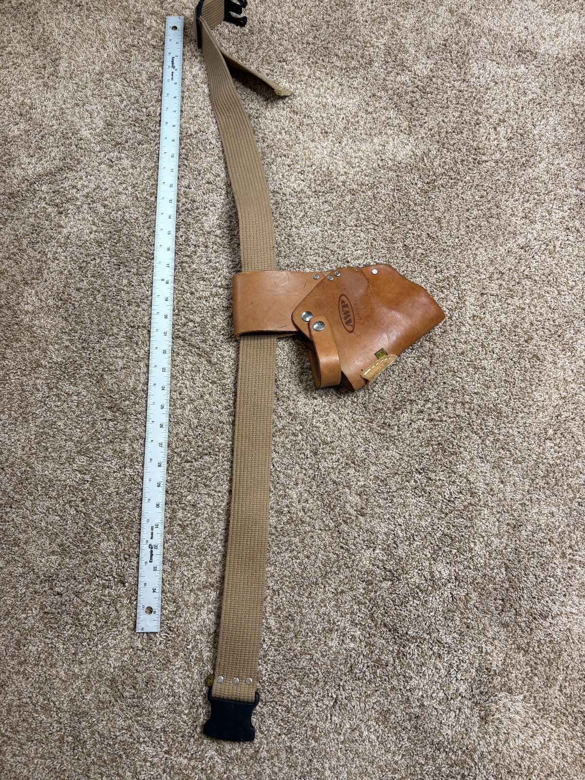 AWP Leather Drill And Bit Tool Belt Holster K-410-RL **W/ belt!