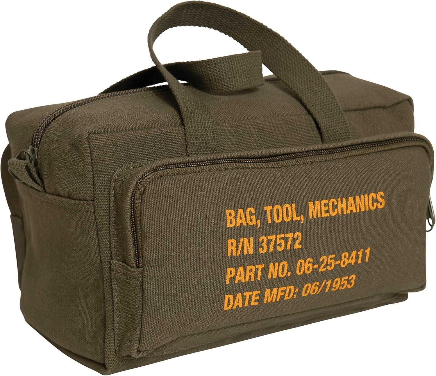 Rothco Mechanics Tool Bag Heavy Duty Canvas Organizer Olive Drab