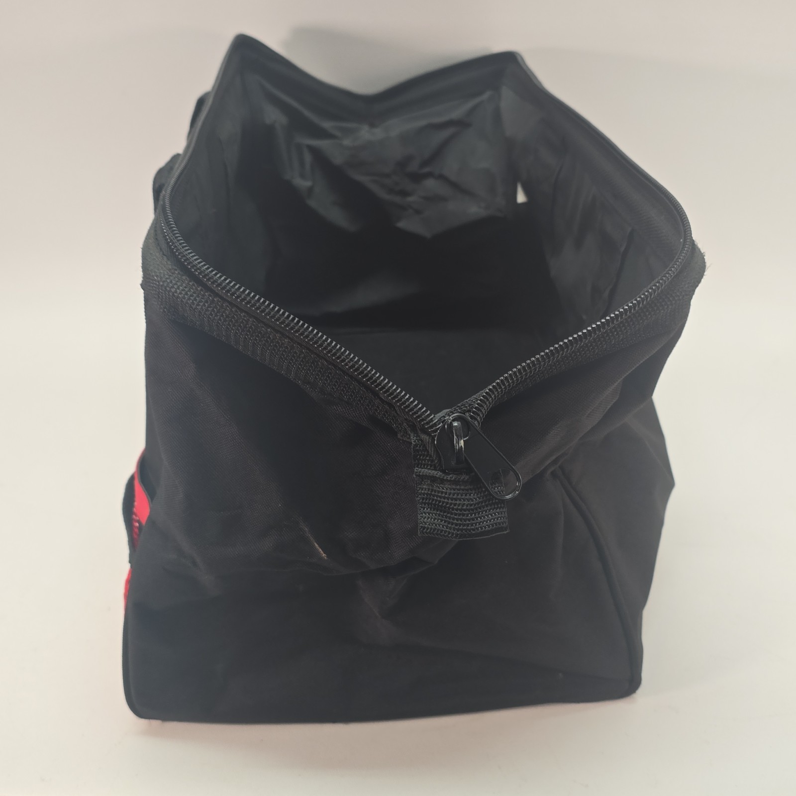 Craftsman 37537 Tool Bag, Canvas Zipper Carrying Bag Tote, Black/Red 18″x11″x12″