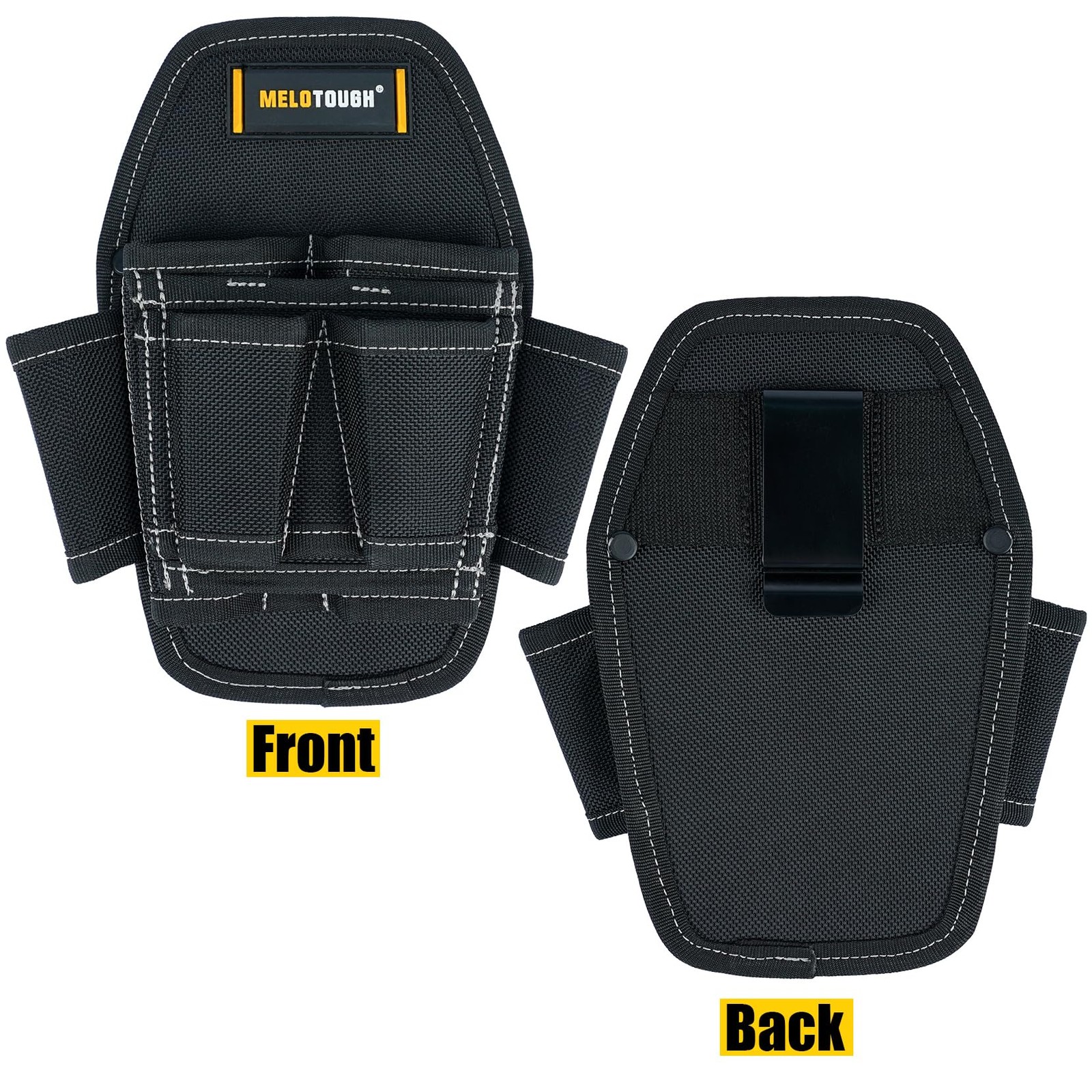 Melotough 7 Pocket Clip On Tool Pouch Small Tool Holder Min Work Organizer Tool
