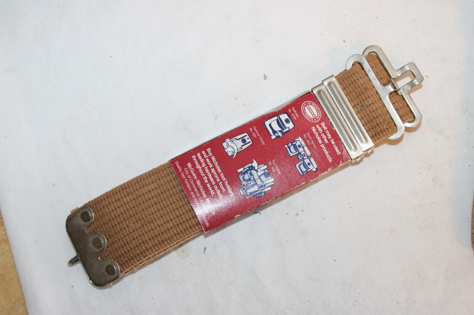 (2) COTTON WEB BELTS – McGuire-Nicholas – Fits to 48″ NEW