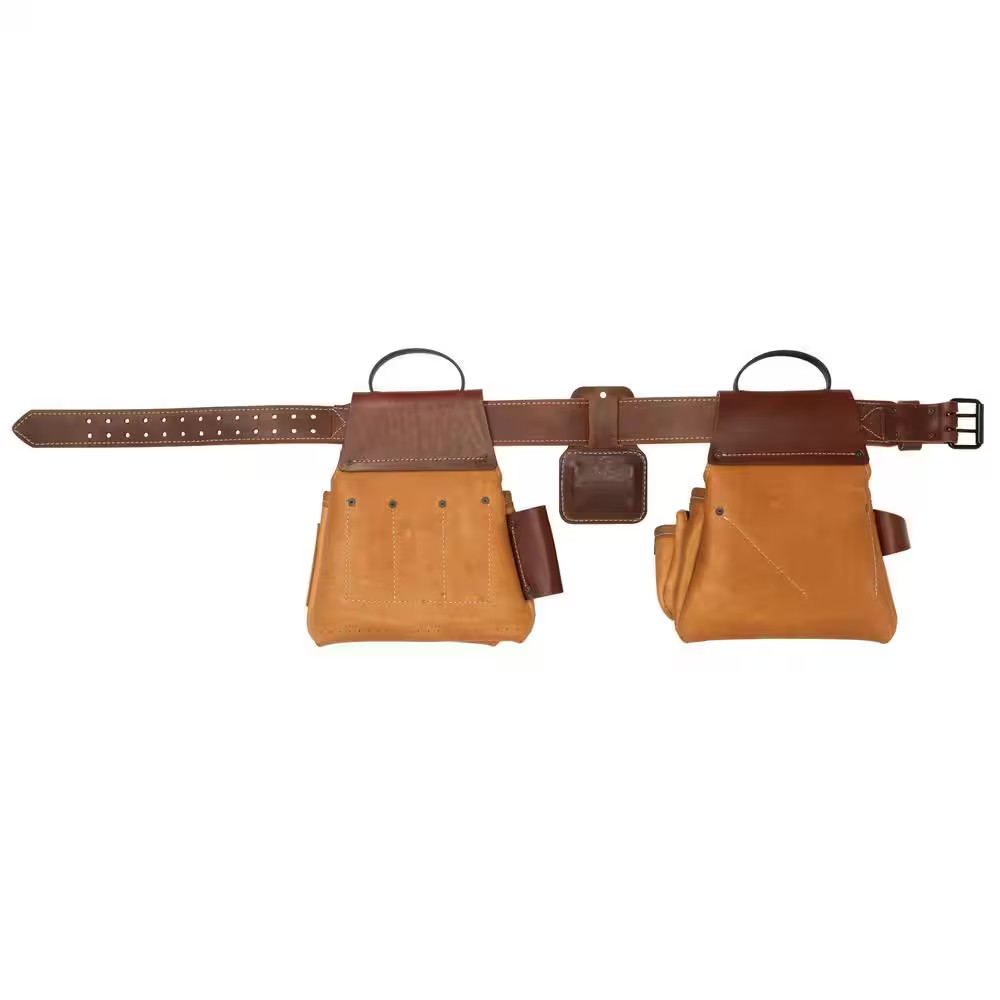 Super Framer Brown Leather Waist Tool Belt