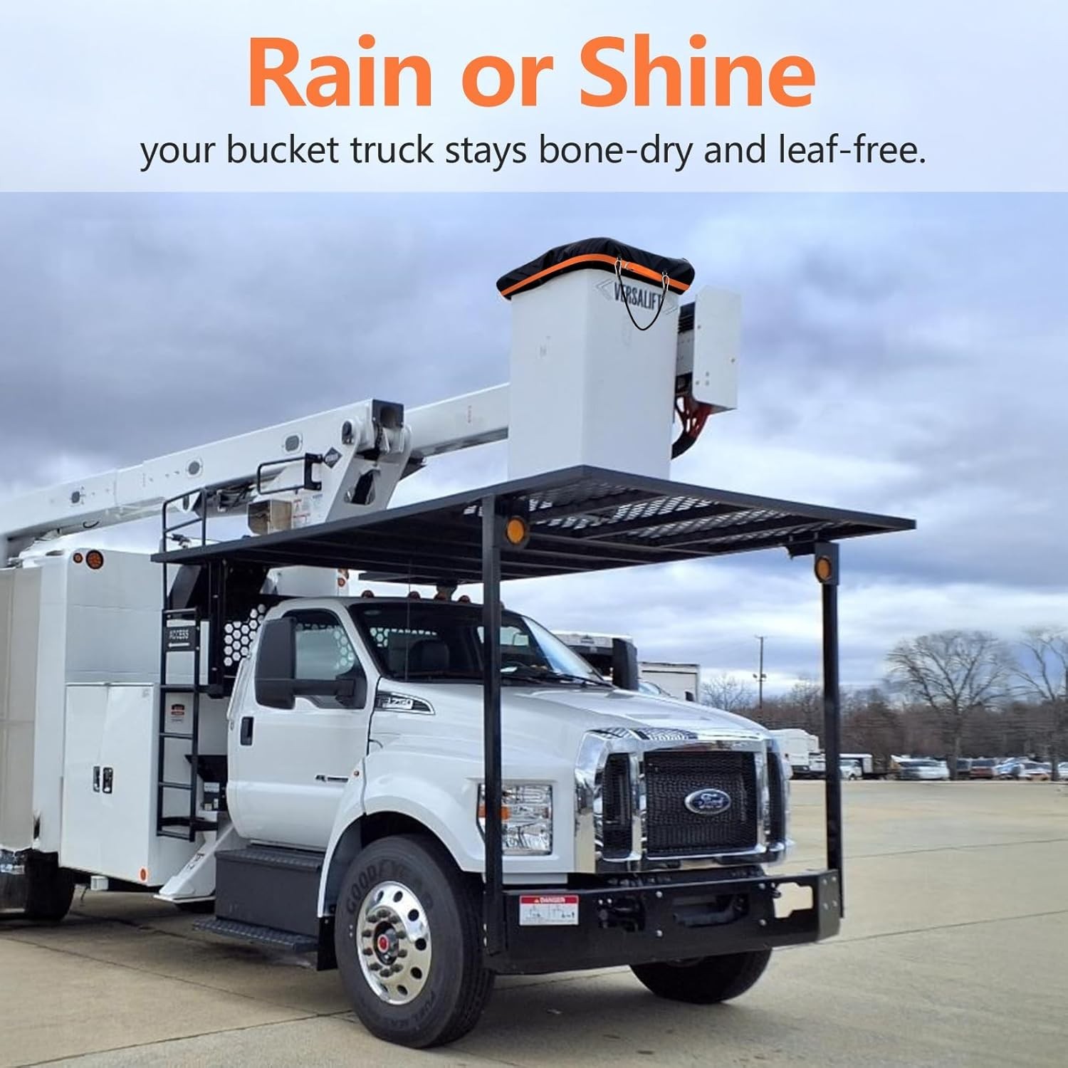 Bucket Truck Cover Fits 1 Man Vinyl Bucket Heavy Duty Double-Layer 600D Water…