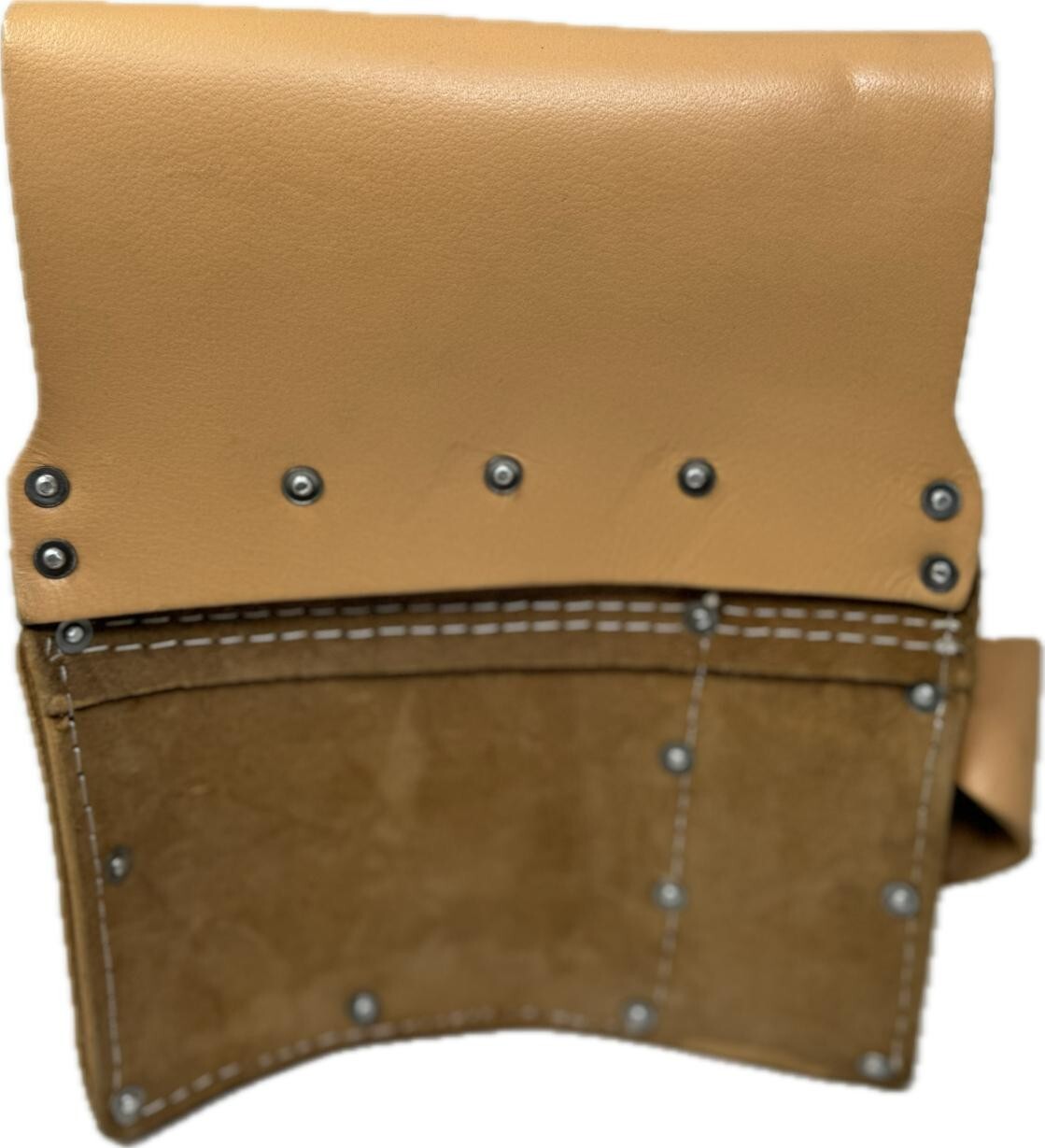Leather Gold 8 Pocket Flat-Right side Drywall Tool Pouch