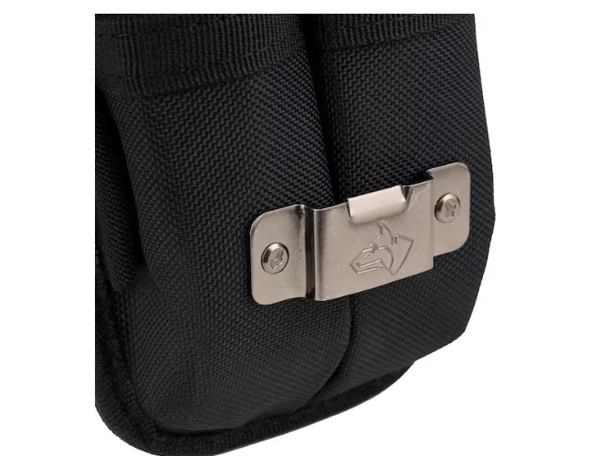 5 In. 5-Pocket Black Four Barrel Tool Belt Pouch