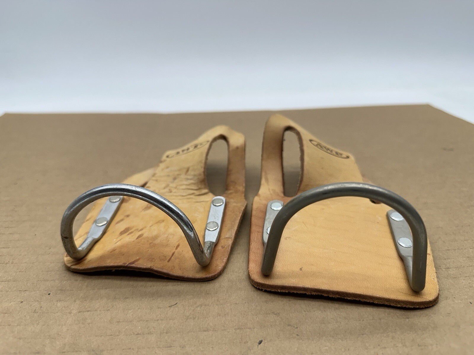 Lot Of 2 Vintage AWP Saddle Leather Hammer Belt Holder Made In Mexico