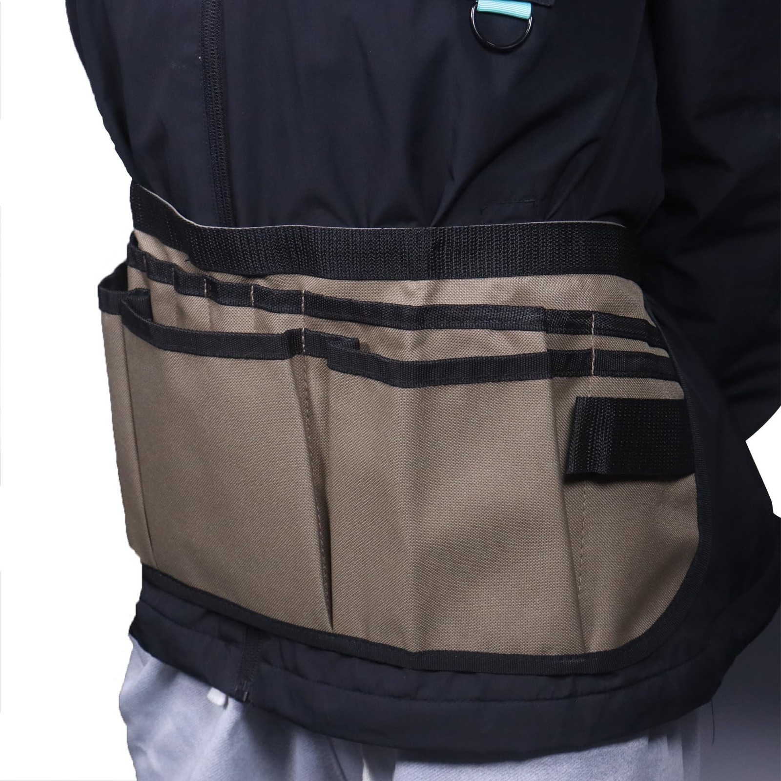 Klmnop Window Tint Tools Apron, Tool Pouch Waist Bag with 23.23 inches, Khaki