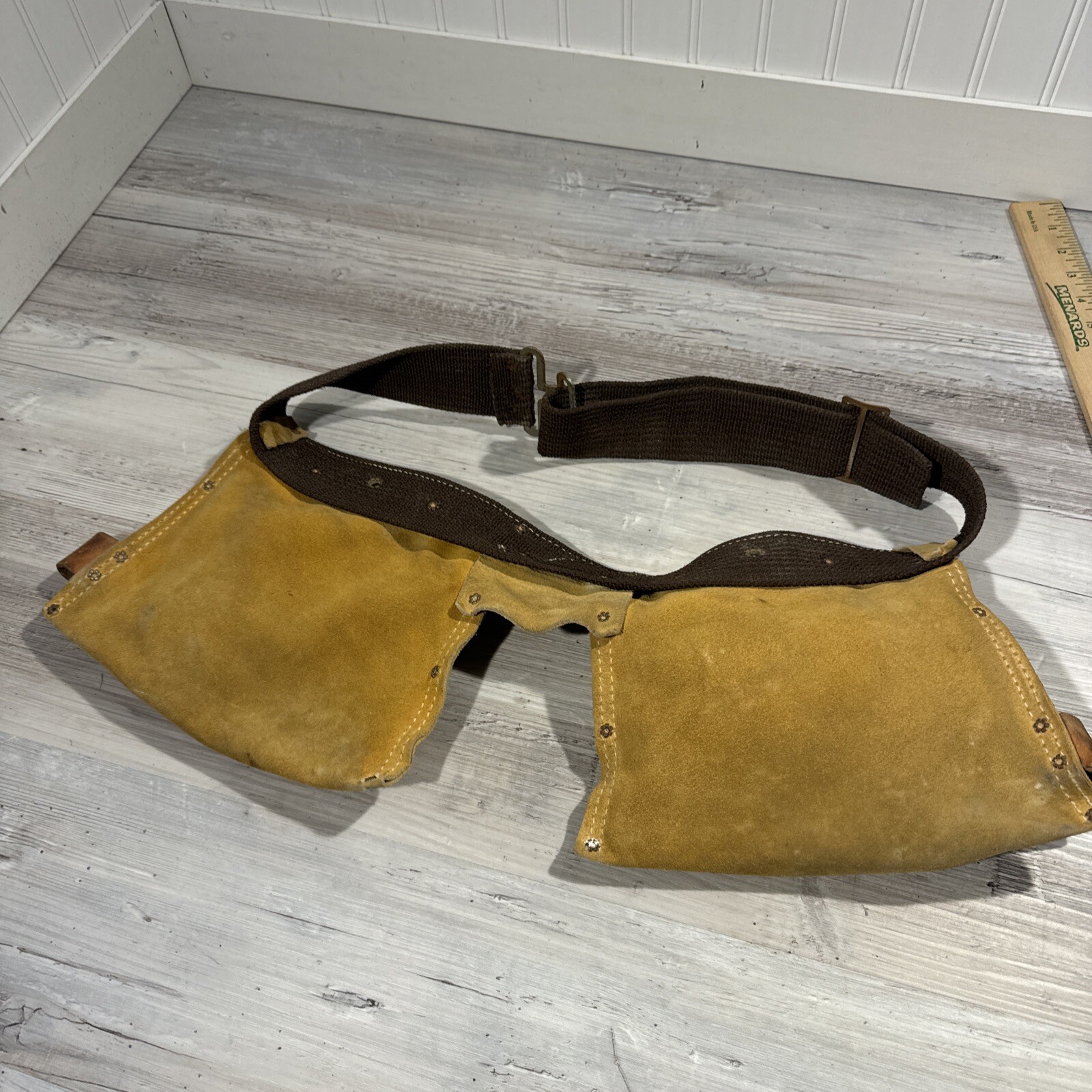 Leather Tool Belt Unbranded 4 Pocket Leather Tool Pouch Belt Tape Knife Holder