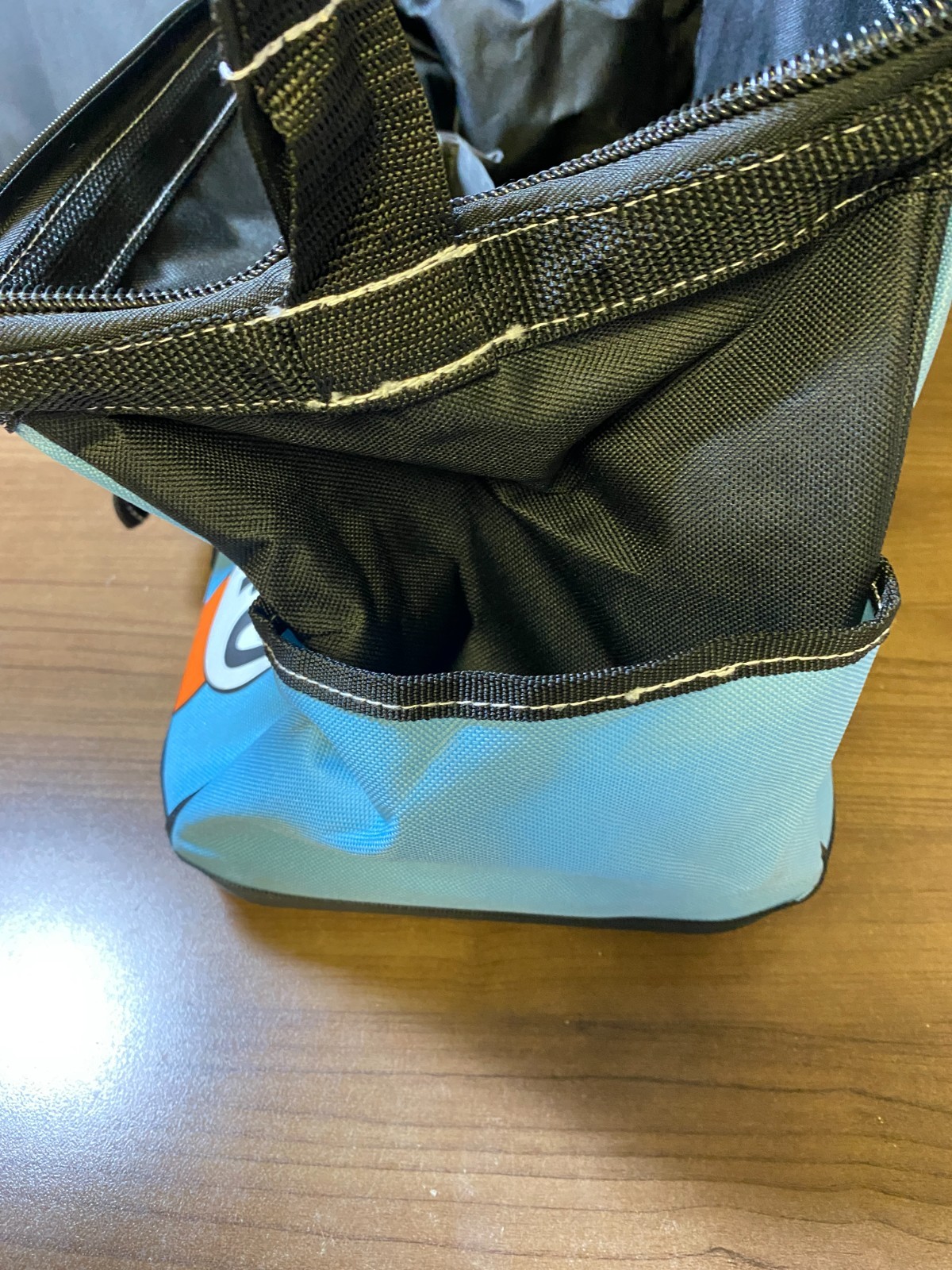 Hurricane Blue Black Shoulder Strap Multi Pockets Wide Mouth Tool Bag