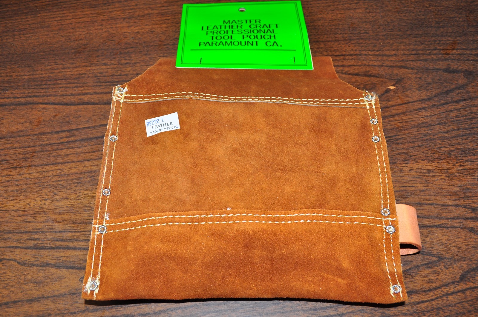 Genuine Leather Nail 2 Pouch bag Left Hnd Hammer,PlierDrivr Holder Master RE222L