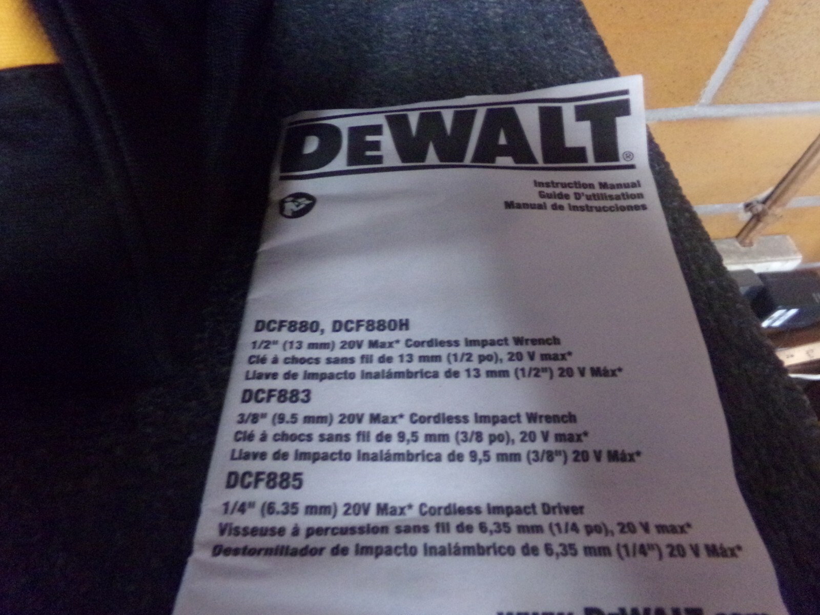 Dewalt Tool Bag 11″ X 9″ X 7″ Drill / Impact (bag only) NEW (C)