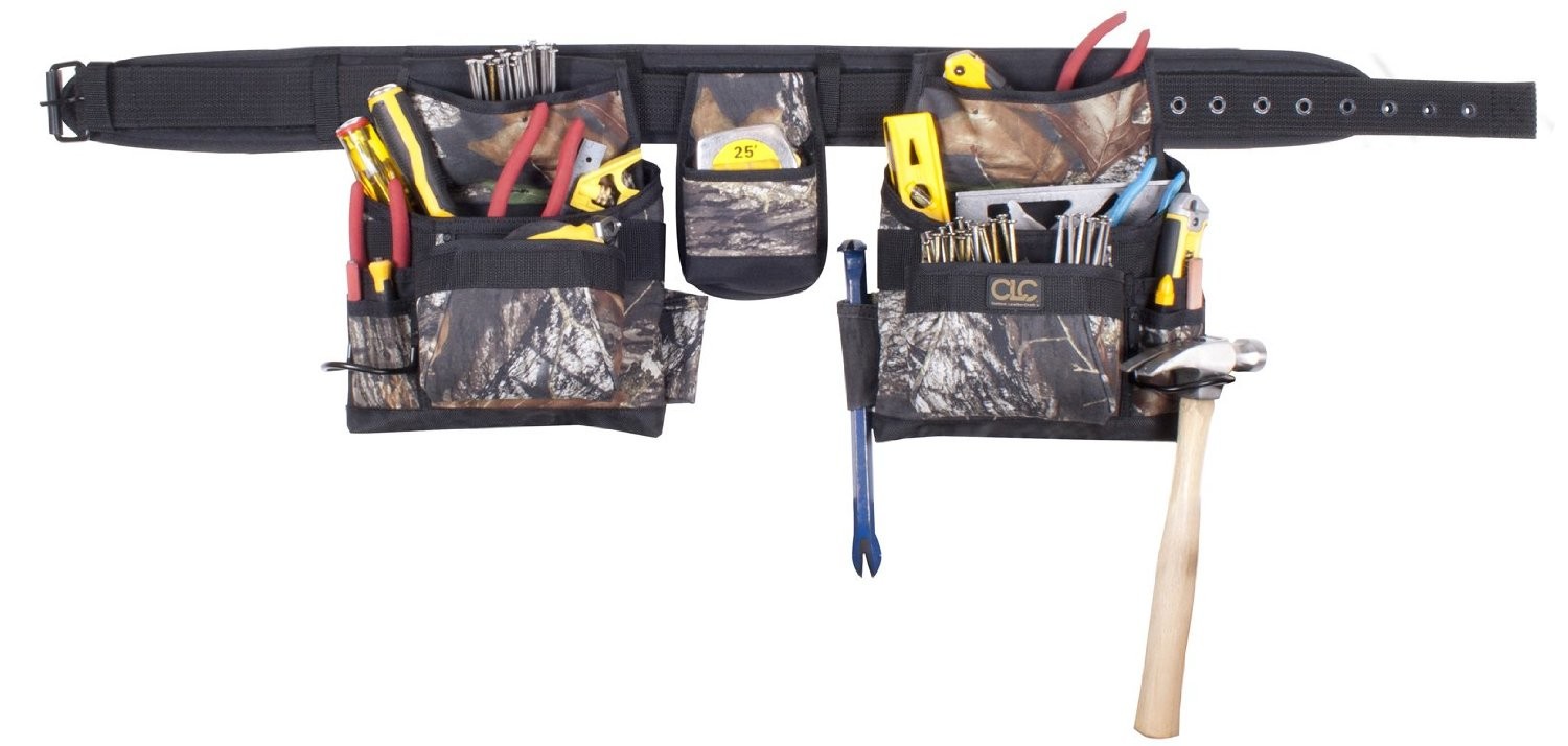 Custom Leathercraft Sportsman 1604M 17 Pocket Combo Apron Mossy Oak 4 Piece