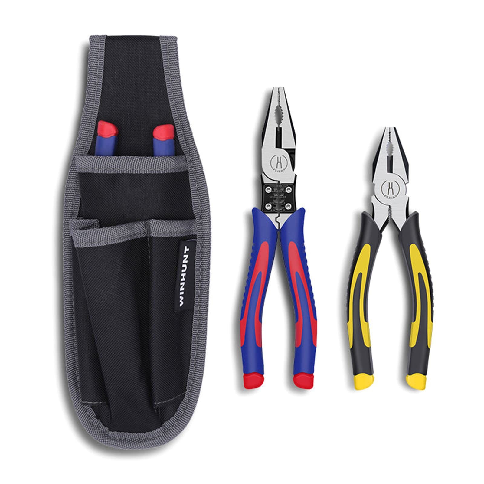 Mini Tool Pouch Electrician Work Organizer Holder For Plier Screwdriver Gear