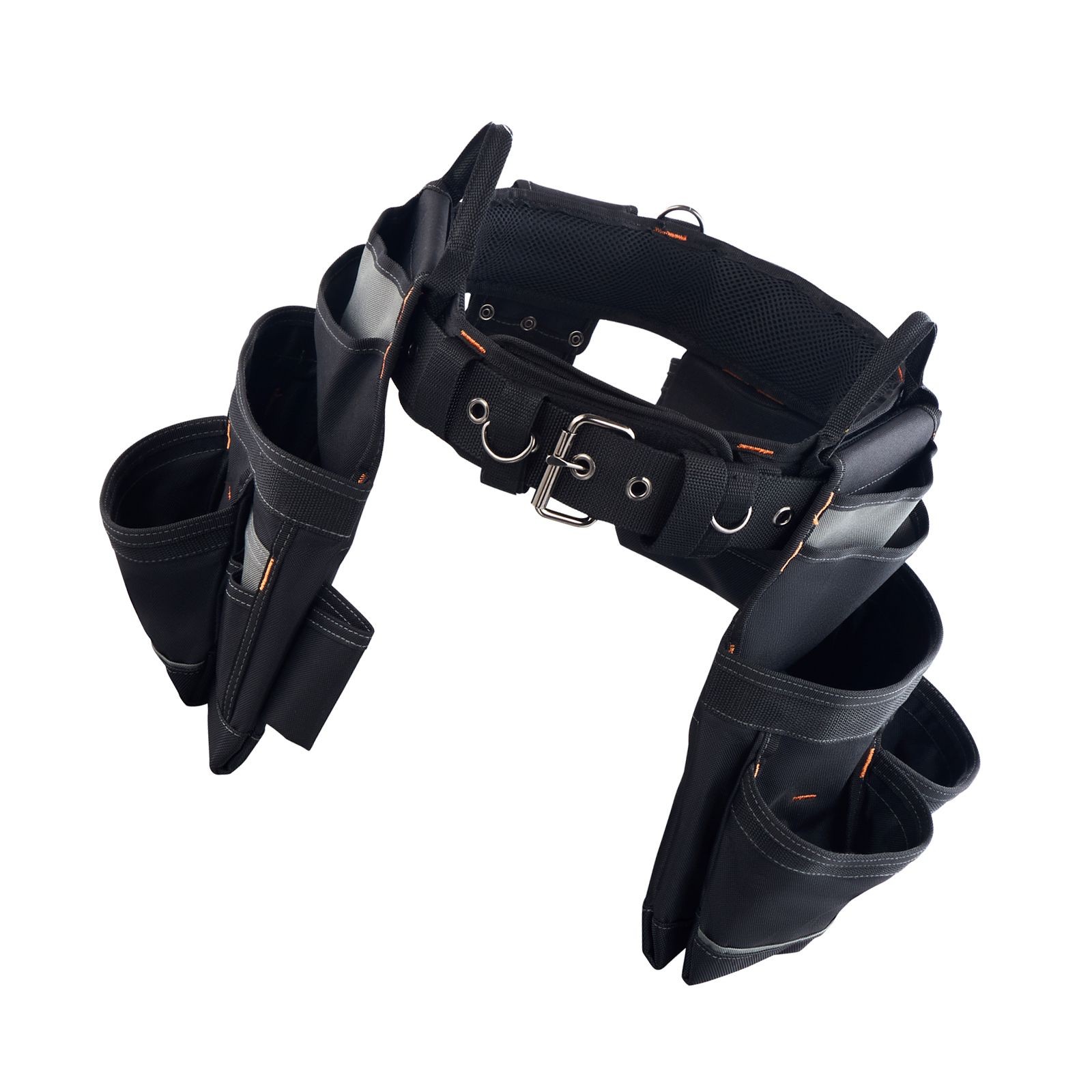 18-Pocket Tool Belt, 600D Polyester, Adjustable 31-51in Waist for Carpenters