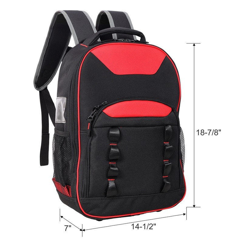 Heavy-Duty Tool Bag Oxford Cloth Multifunctional Tool Backpack for Electricians