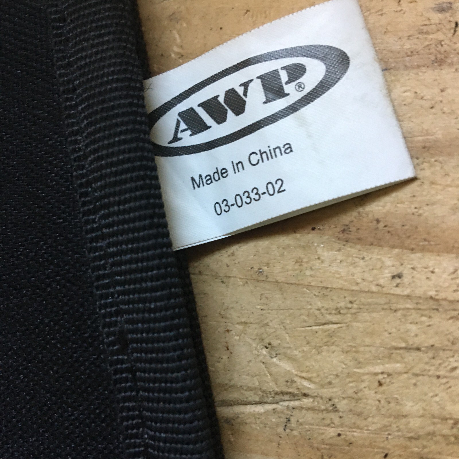 AWP Black Canvas and Leather Drill Bit Holster Holder Saddle Strap One Size