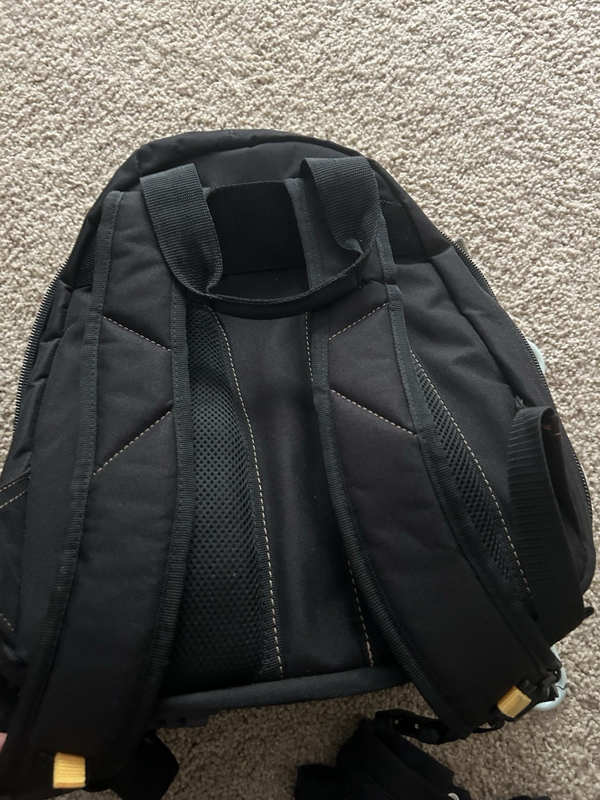 CLC Work Gear Tool Backpack Black/Tan w/ Handle & Padded Straps