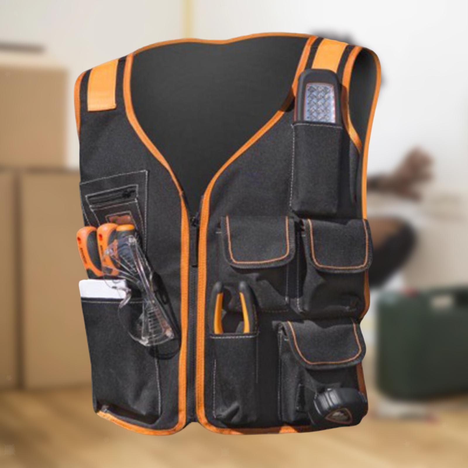 Tool Vest Electrician Universal Utility Chest Pack Multi Pockets Storage Work