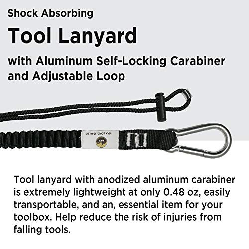 50FT Fall Protection Roofer Kit Braided Vertical Lifeline w/Rope Grab, 1 D
